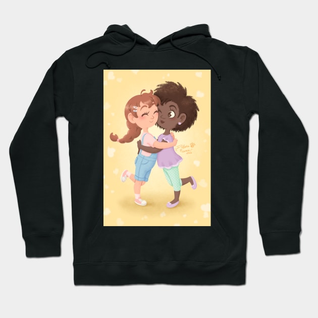 Tight hug Hoodie by SilveryDreams